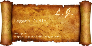 Legath Judit névjegykártya